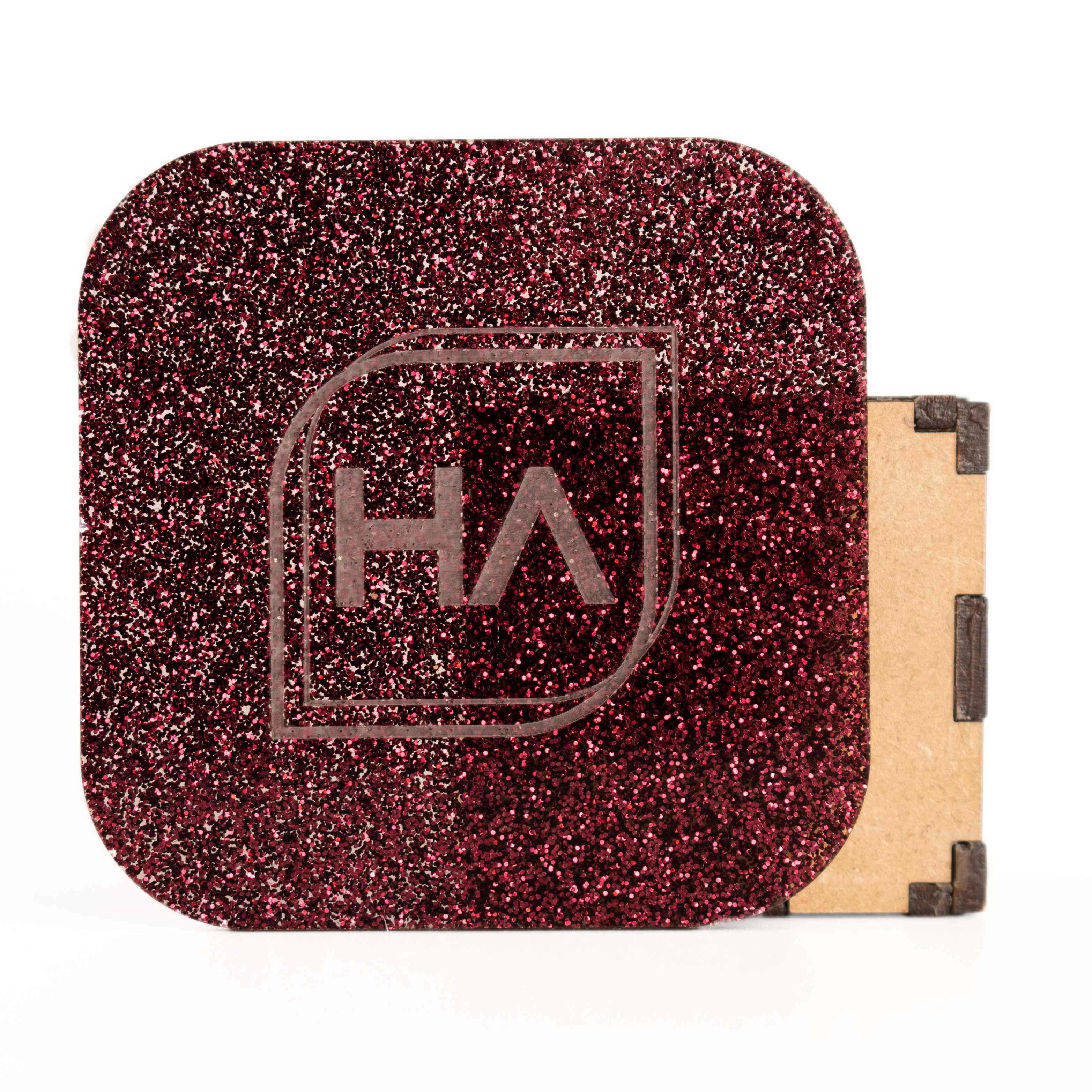 1/8" Maroon Glitter Cast Acrylic Sheet