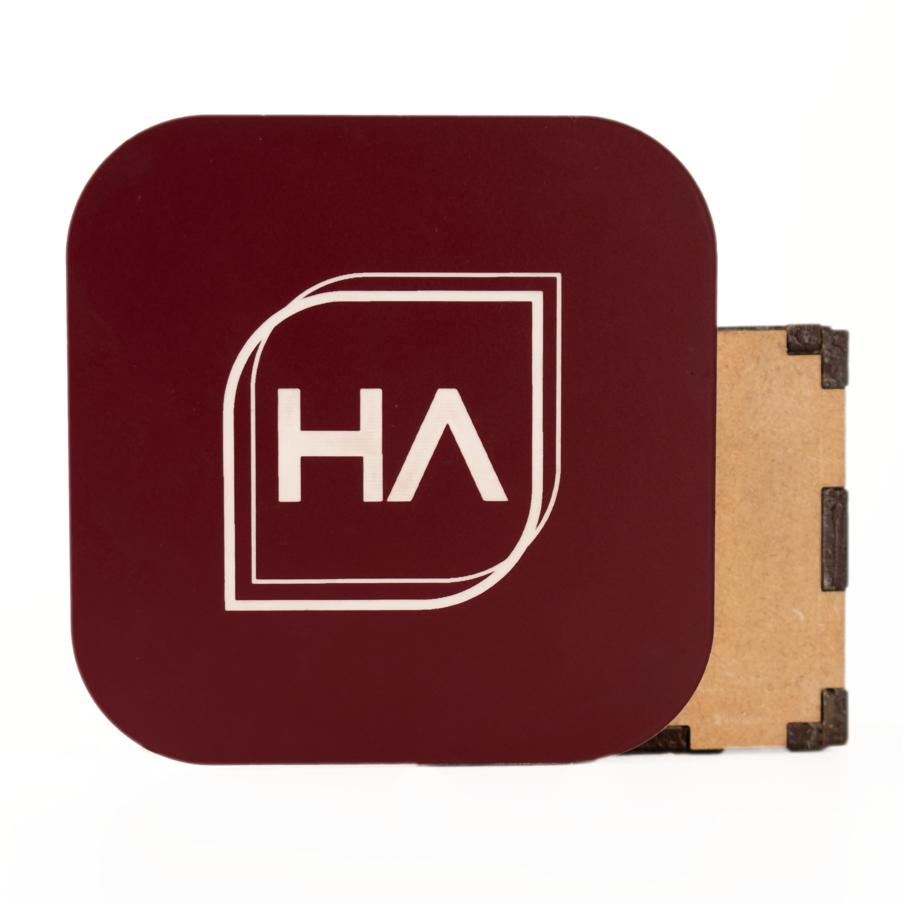 1/8" Maroon To White Two Tone Acrylic Sheet