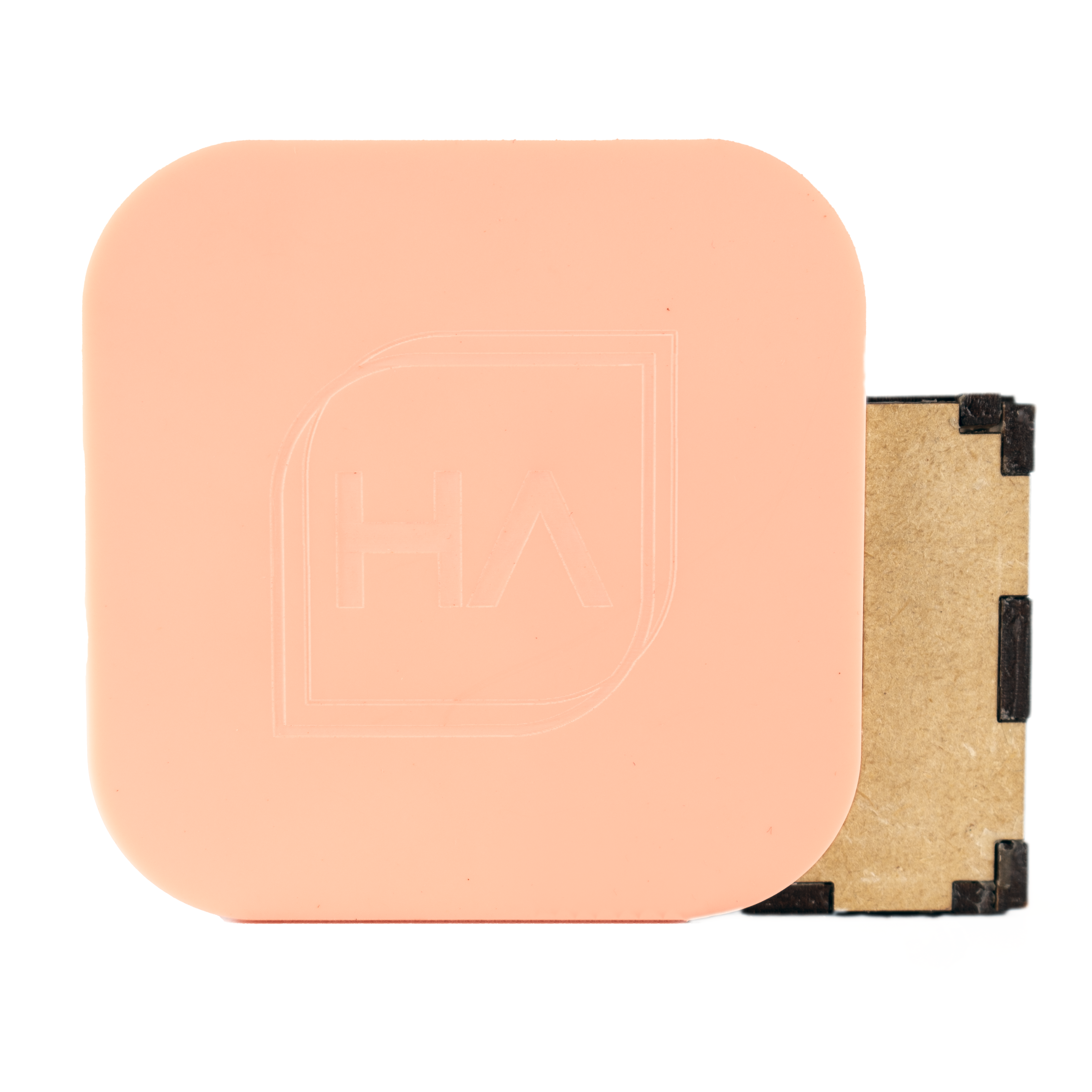 1/8" matte sherbet apricot cast acrylic sheet