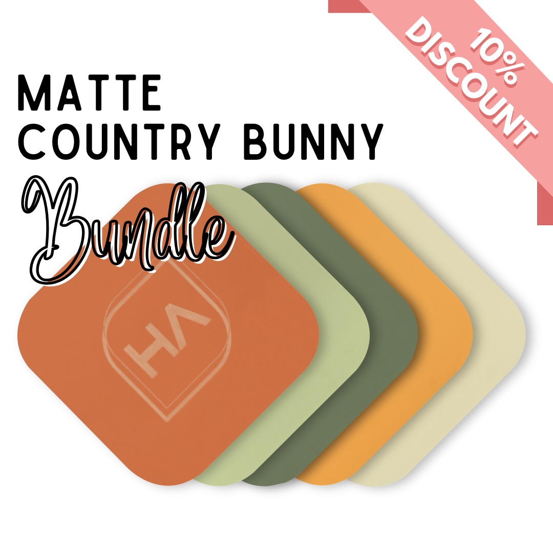 Matte Country Bunny Cast Acrylic Sheet Bundle