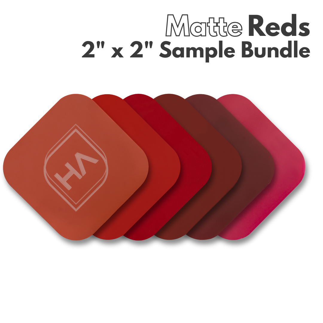 Matte Reds 2" x 2" Sample Square Bundle