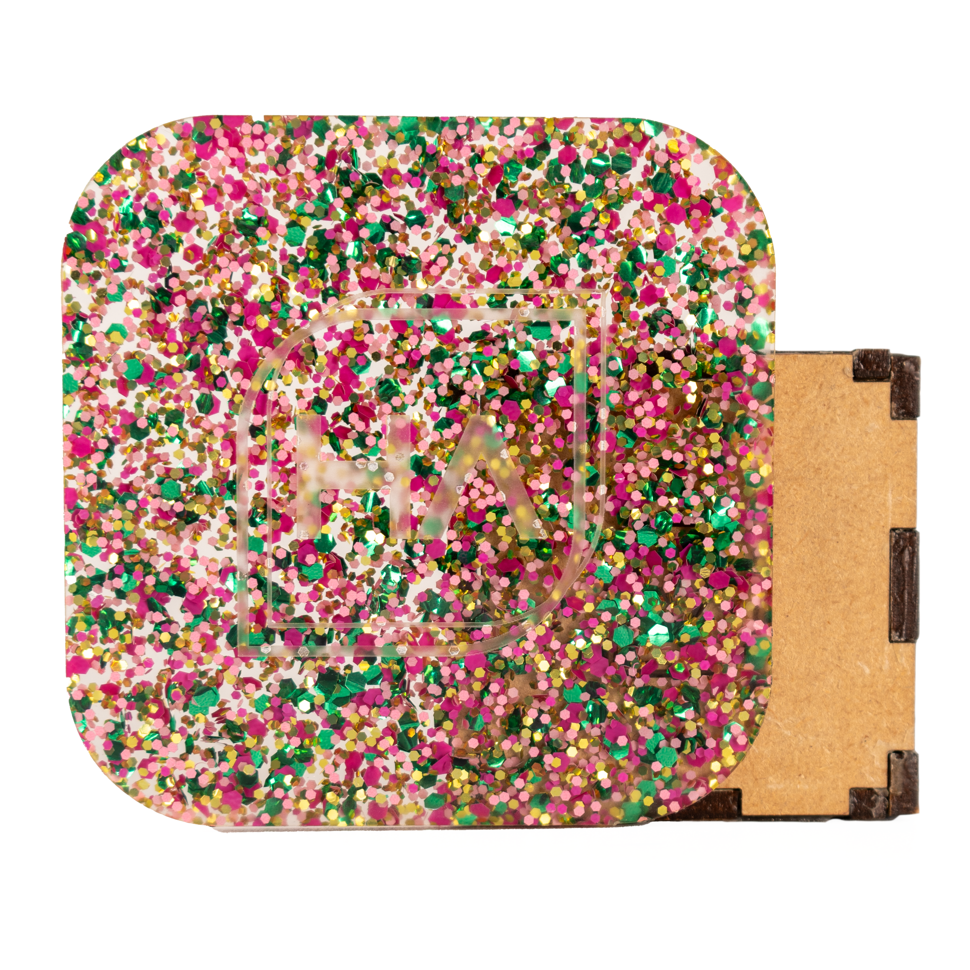 1/8" Meadow Daisy Confetti Cast Acrylic Sheet