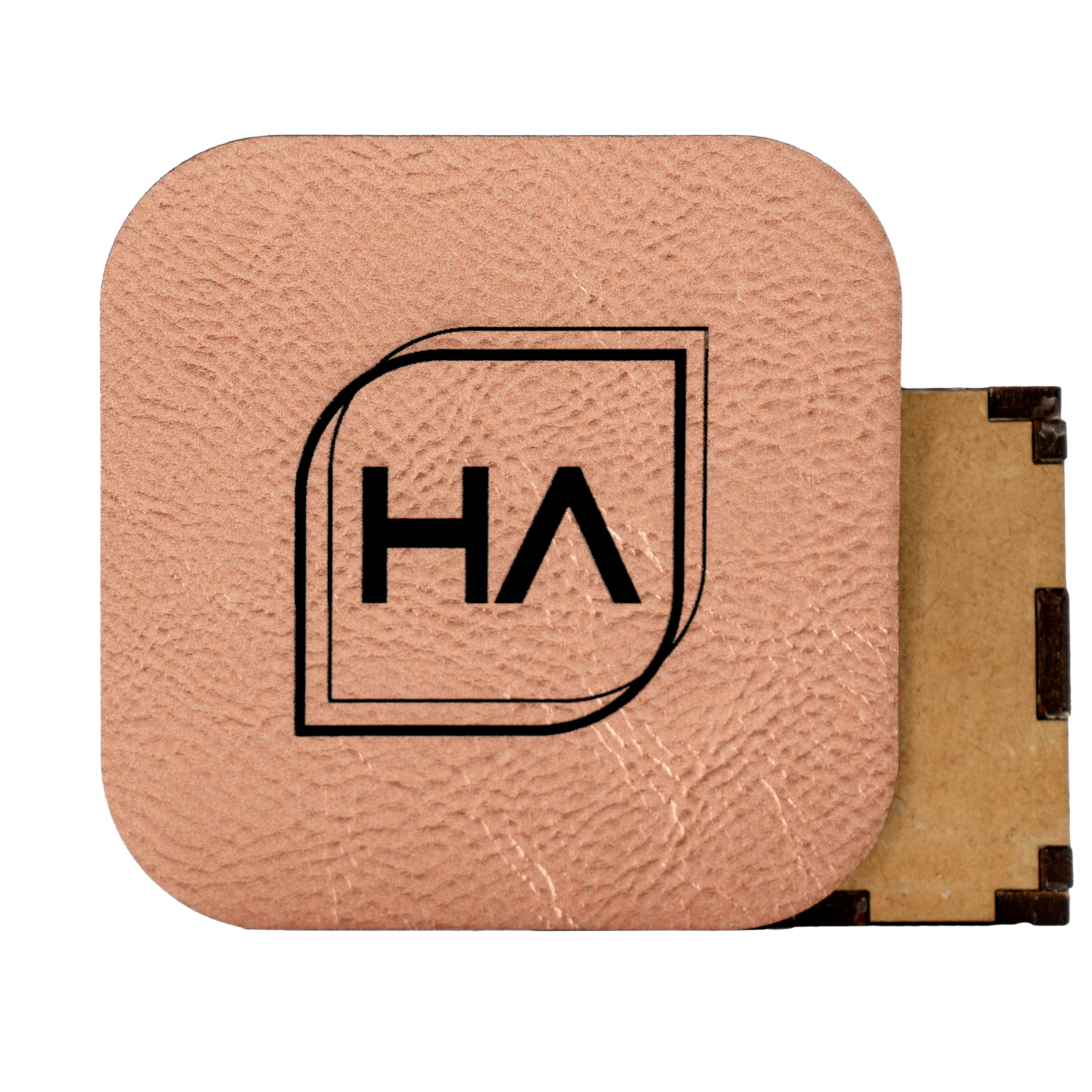 Metallic Rose Gold/Black MakerLeatherette Sheet