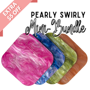 Mini Pearly Swirly Acrylic Sheet Bundle