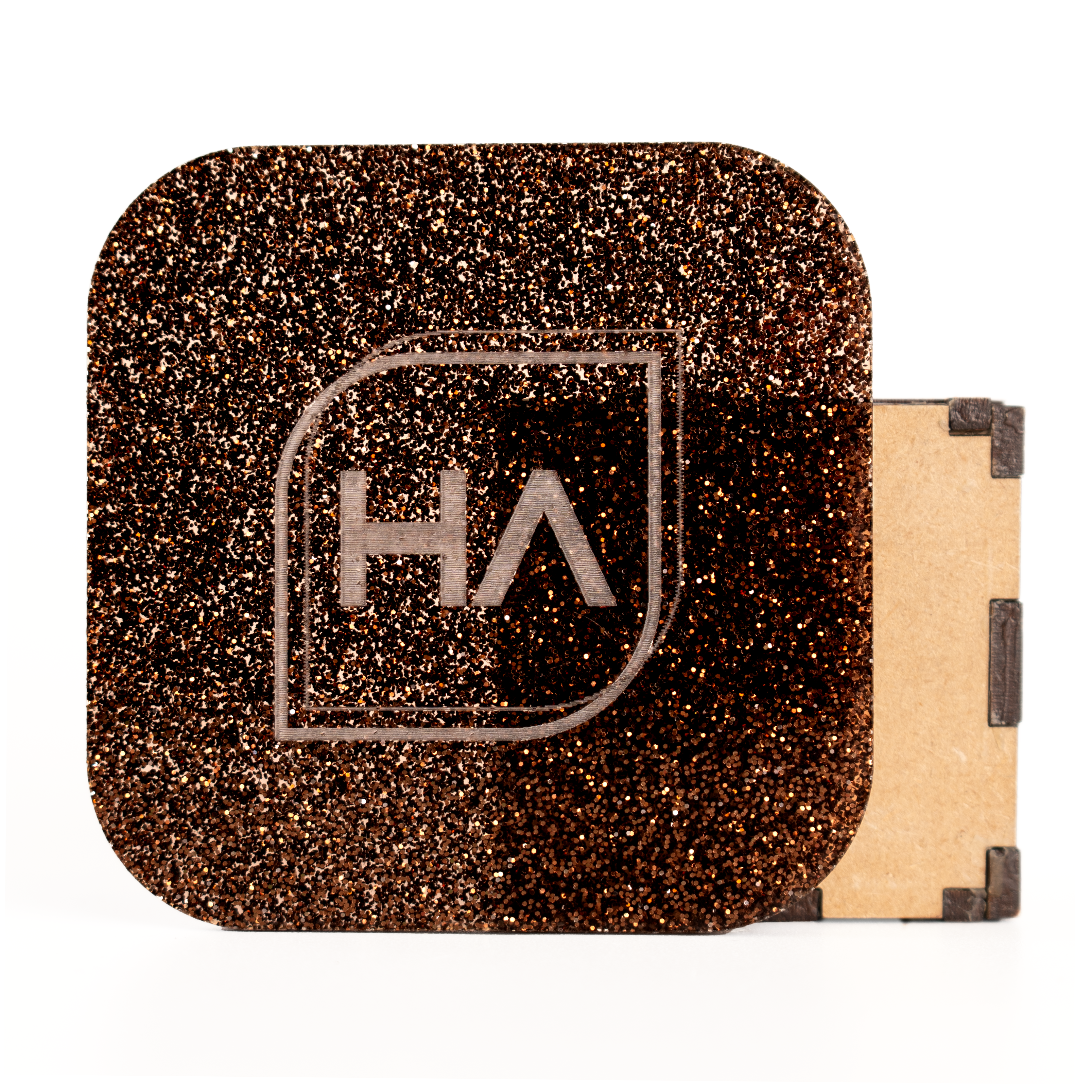1/8" Mocha Brown Glitter Cast Acrylic Sheet