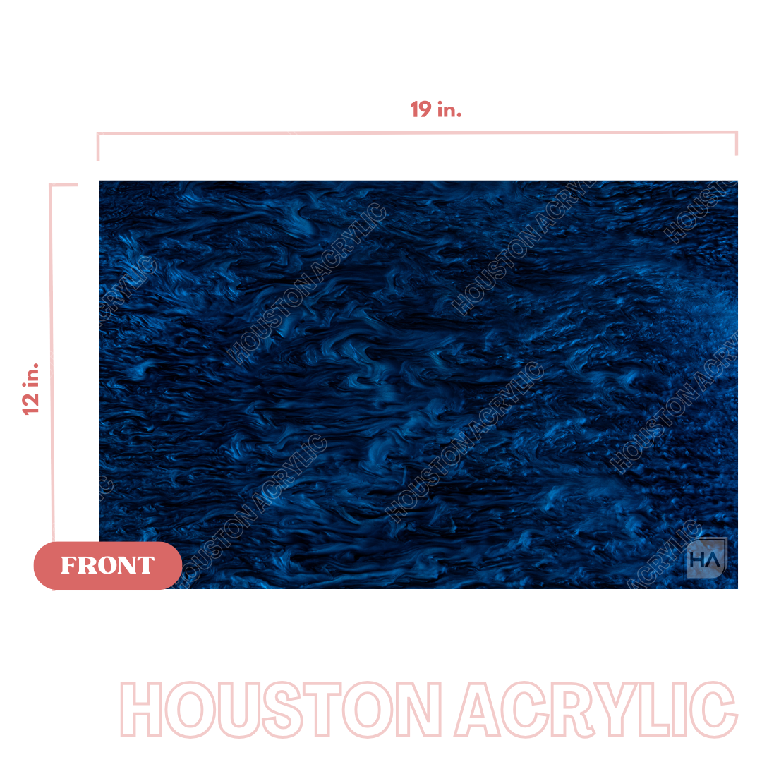 1/8" Navy Pearl Cast Acrylic Sheet Fullsize View