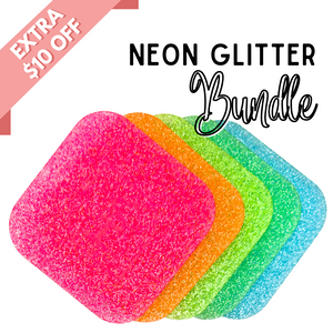 Neon Glitter Acrylic Sheet Bundle