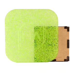 1/8" Neon Green Glitter Cast Acrylic Sheet