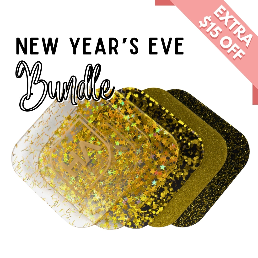 1/8” New Year’s Eve Cast Acrylic Sheet Bundle