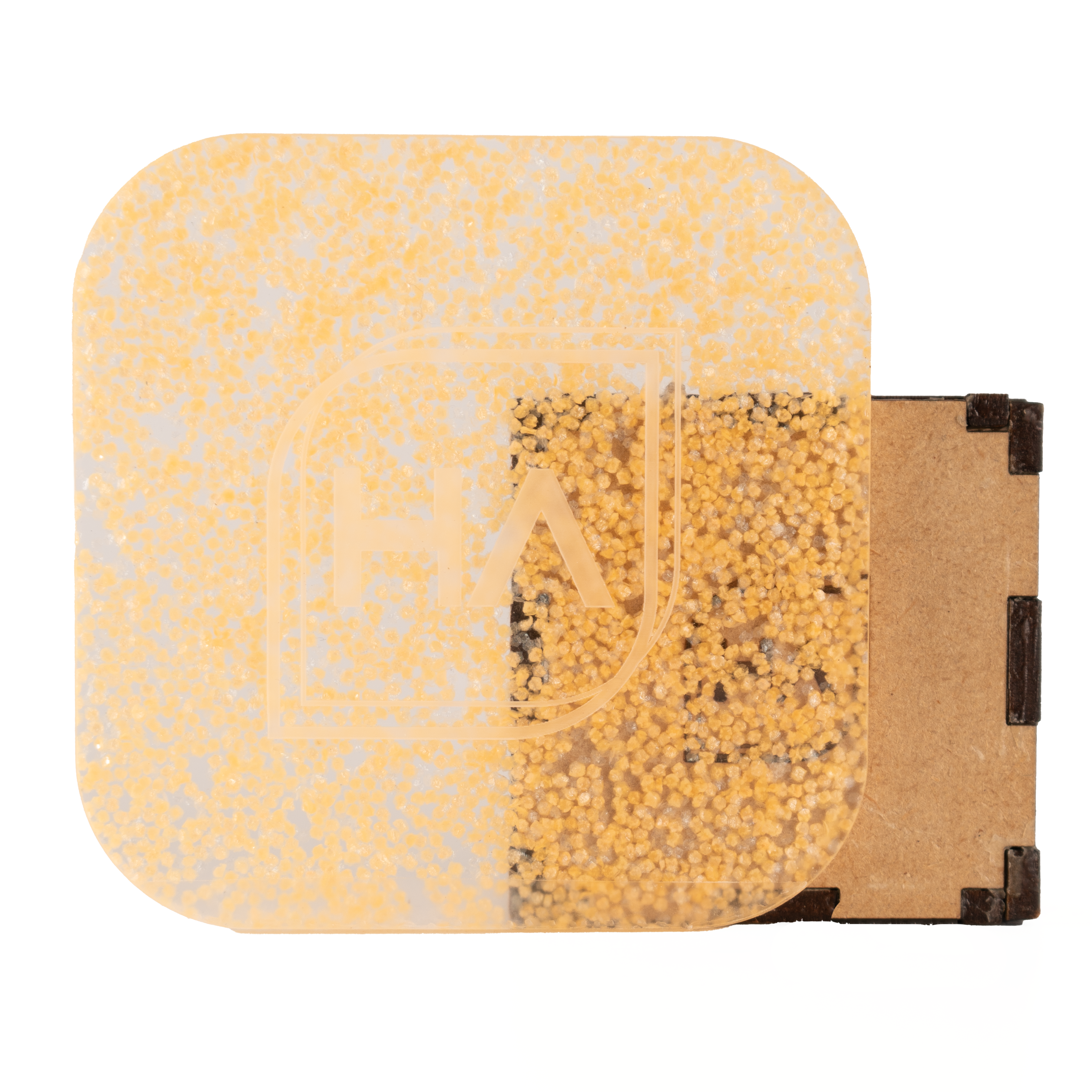 1/8" Orange Glow in the Dark Glitter Cast Acrylic Sheet
