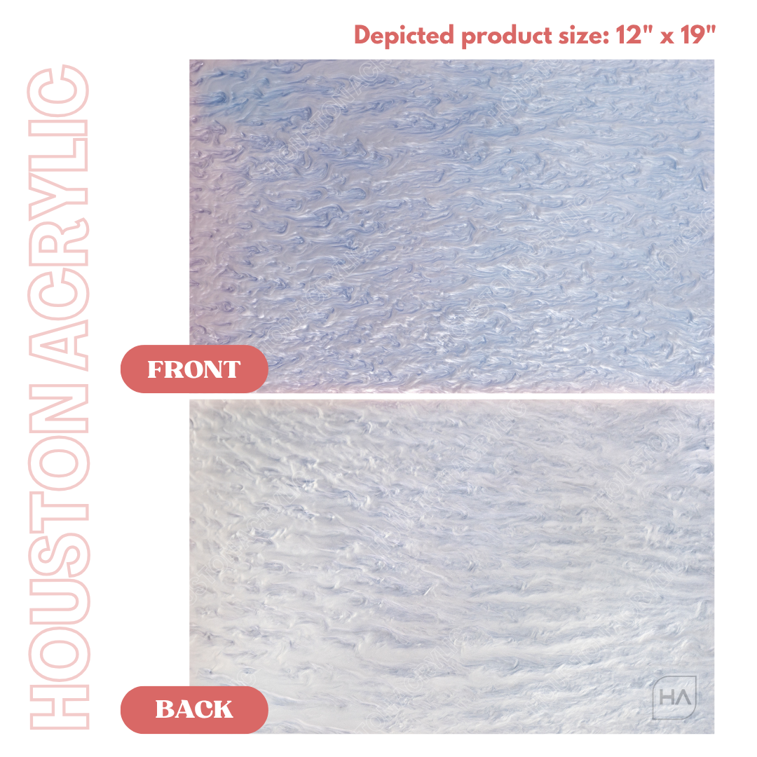 1/8" Periwinkle Pearl Cast Acrylic Sheet