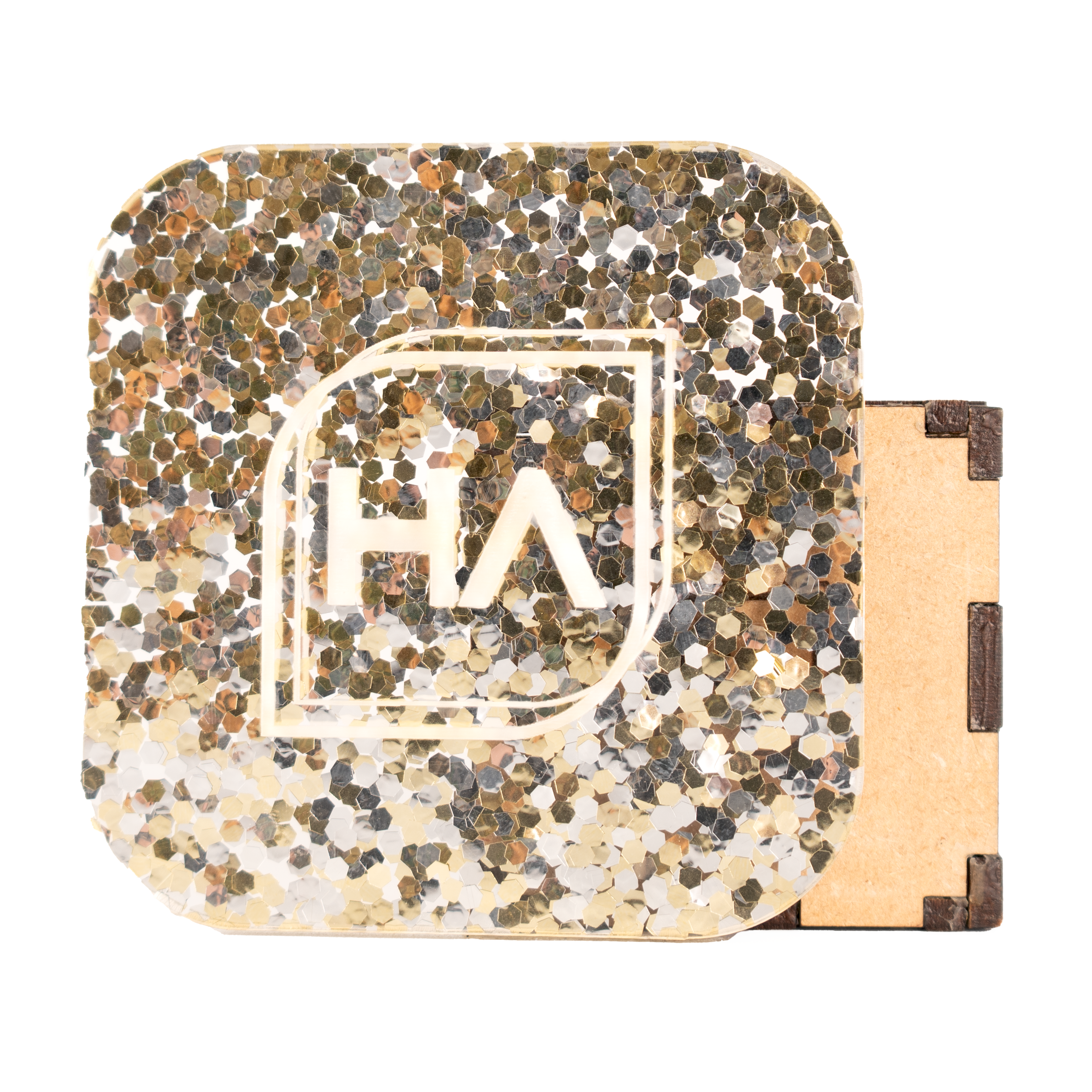 1/8" Paparazzi Chunky Hex Confetti Cast Acrylic Sheet