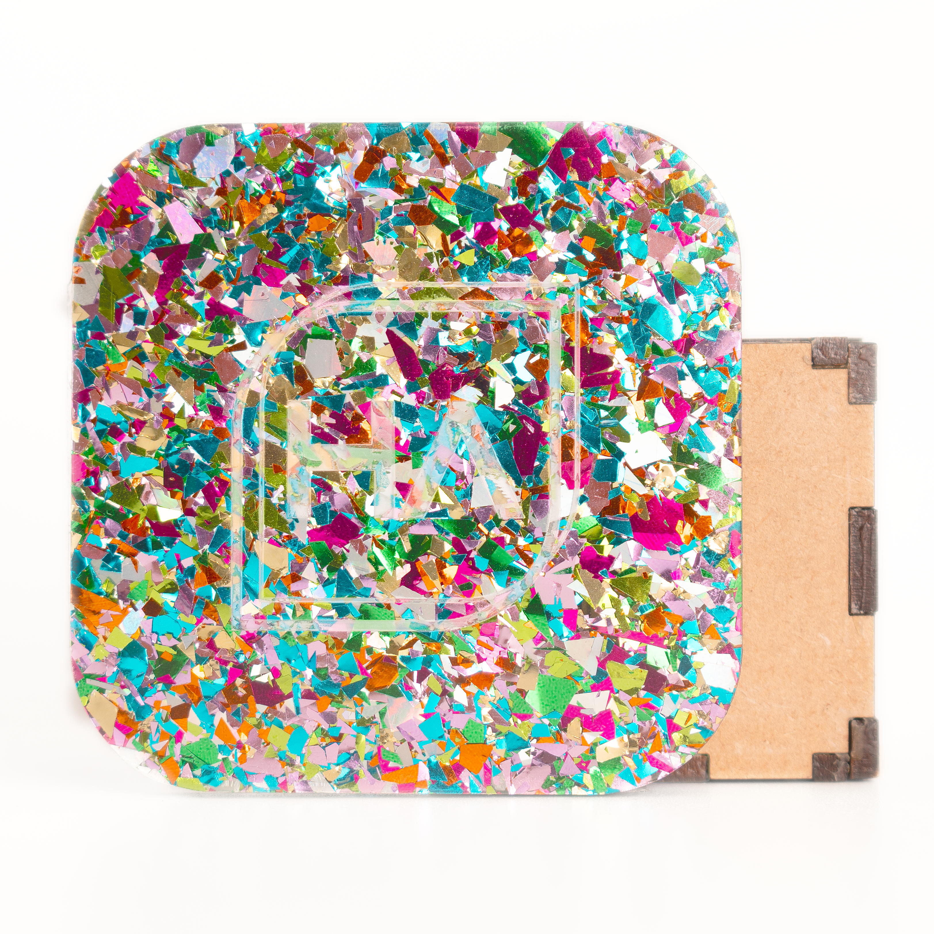 1/8" Parade Confetti Flake Cast Acrylic Sheet