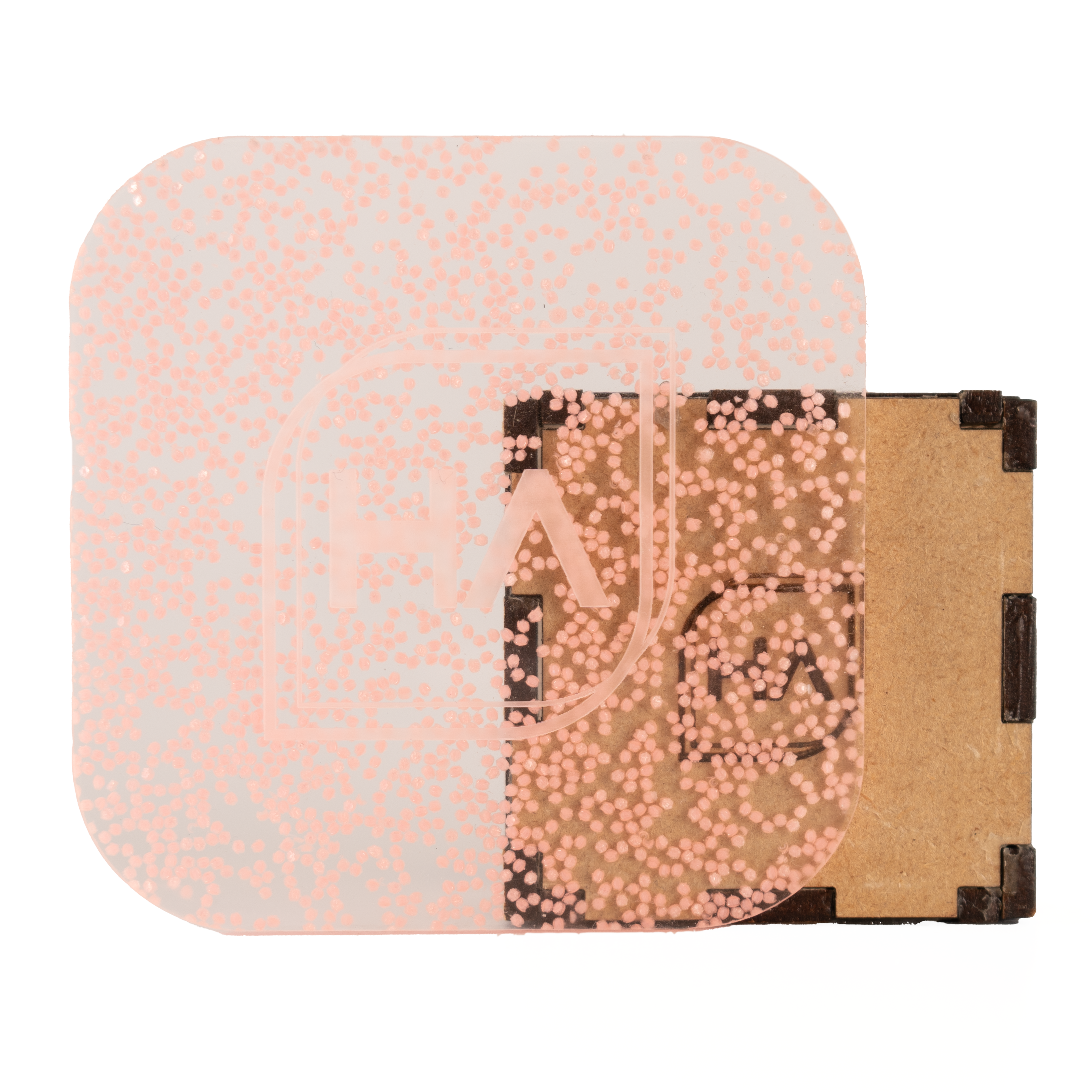 1/8" Pink Glow in the Dark Glitter Cast Acrylic Sheet