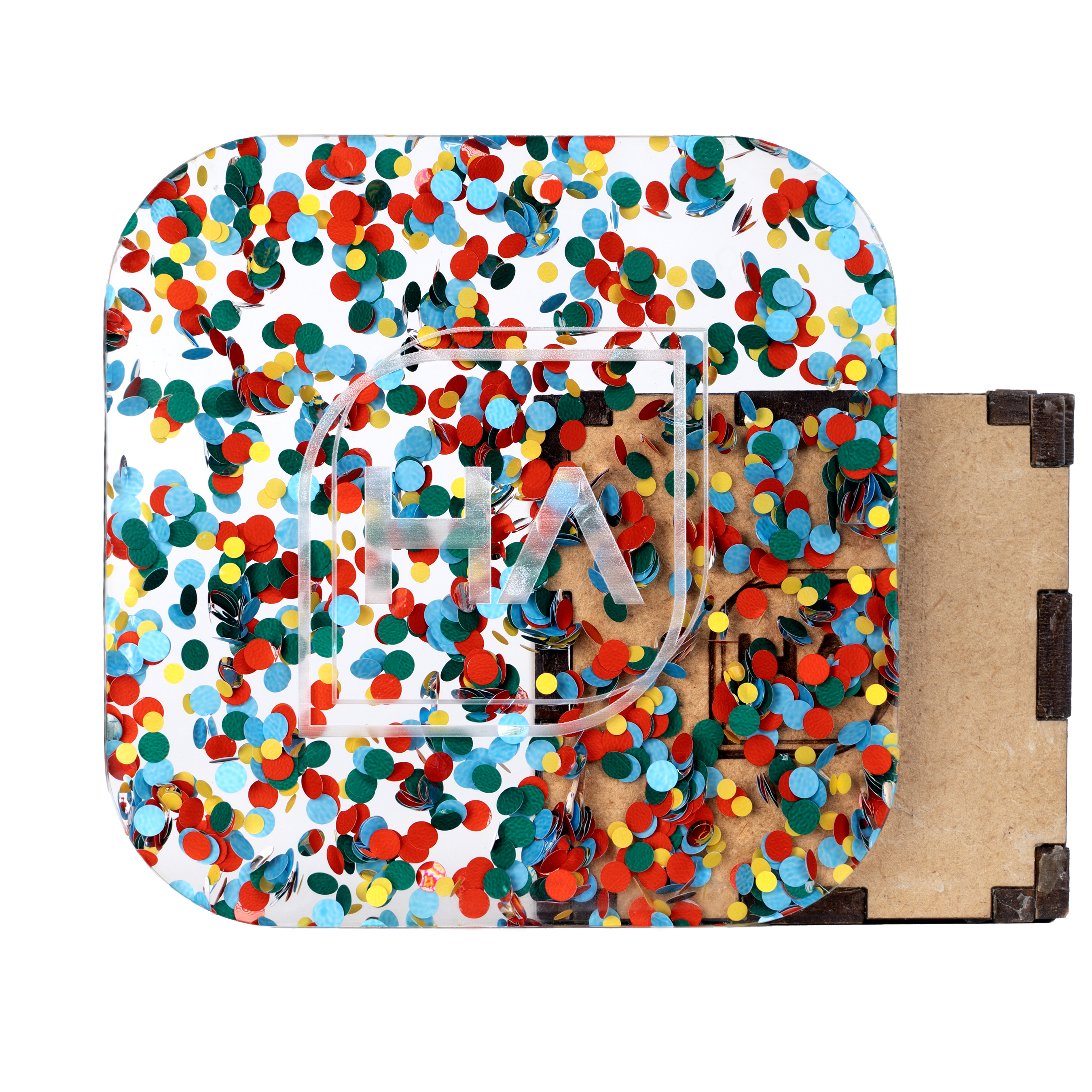 1/8" Primary Polka Dots Cast Acrylic Sheet