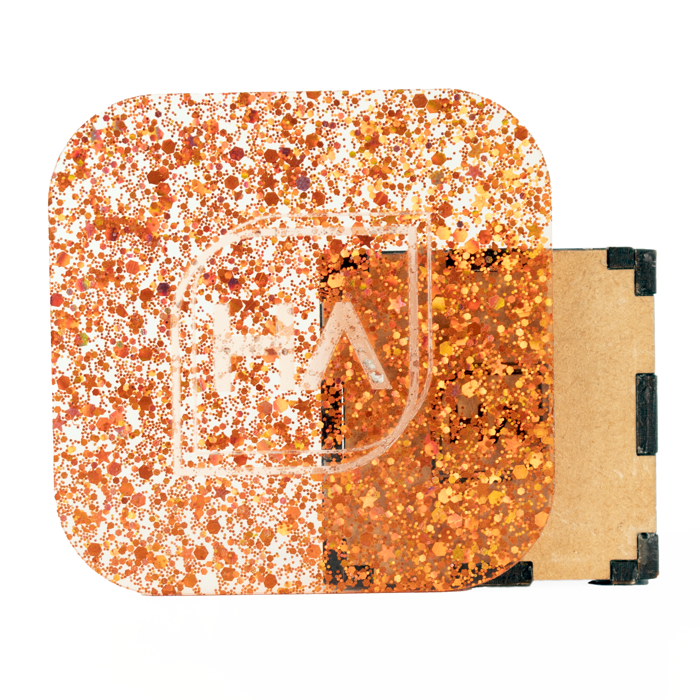1/8" Sugar Pumpkin Confetti Cast Acrylic Sheet