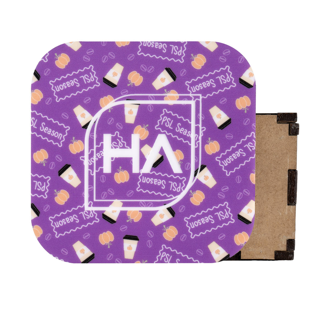 Purple Pumpkin Spice Latte Banner MakerPrint