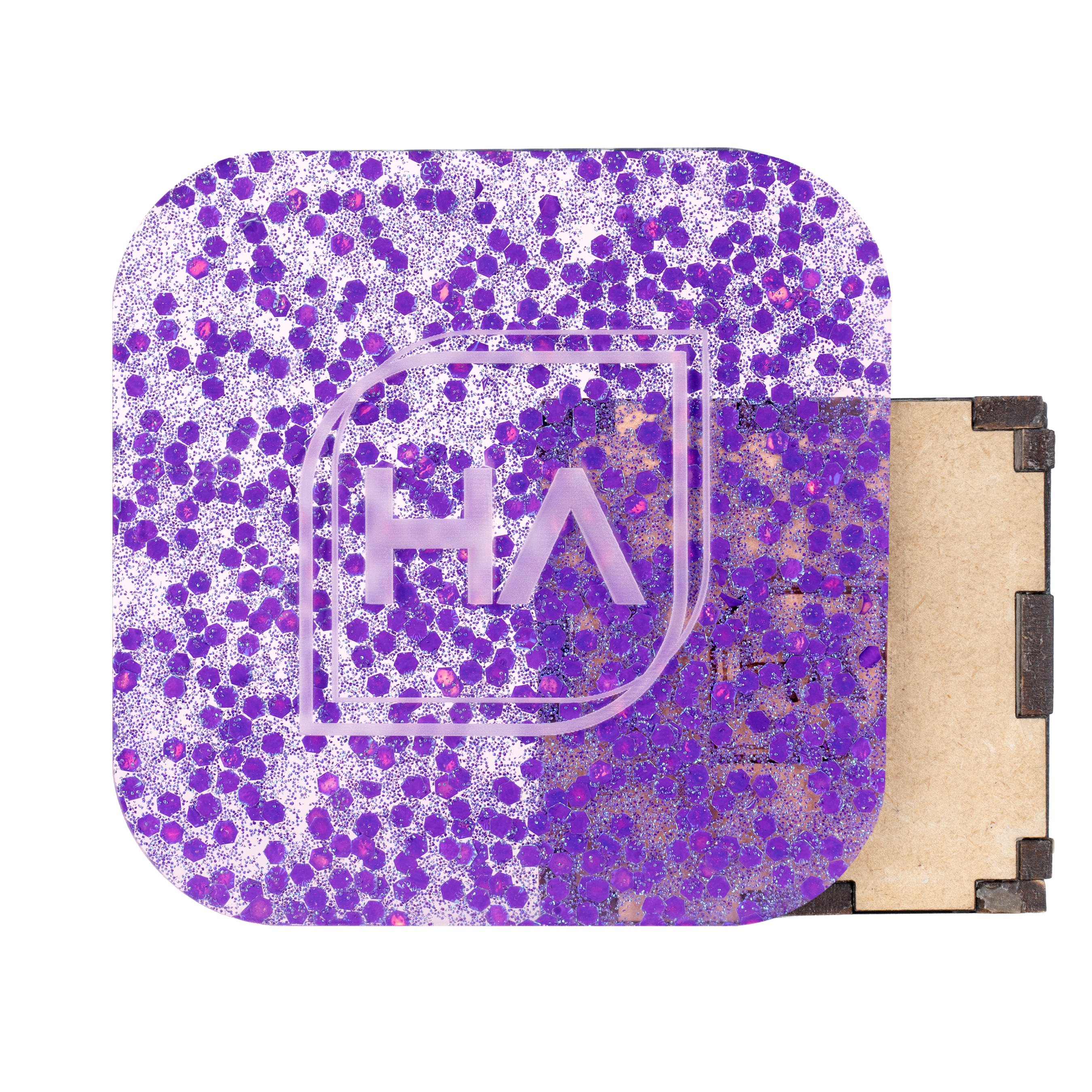1/8" Purple Fizz Confetti Cast Acrylic Sheet
