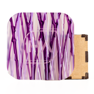 1/8" Purple Flurfle Drizzle Cast Acrylic Sheet