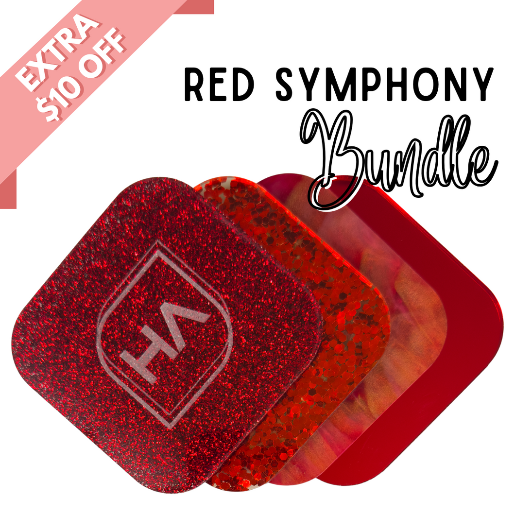 Extra $10 Off Red Symphony Acrylic Sheet Bundle