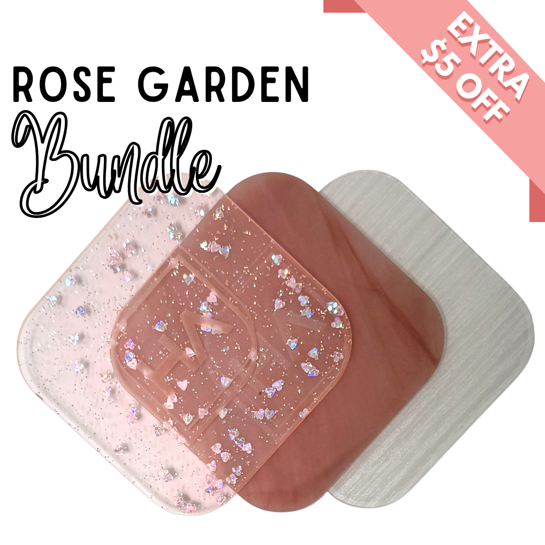 Rose Garden Cast Acrylic Sheet Bundle for Valentines Day