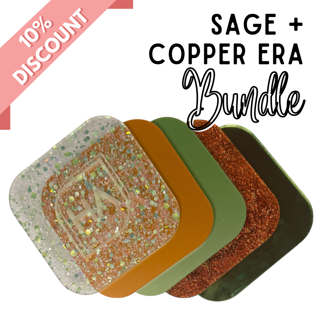 Sage and Copper Era Acrylic Sheet Bundle