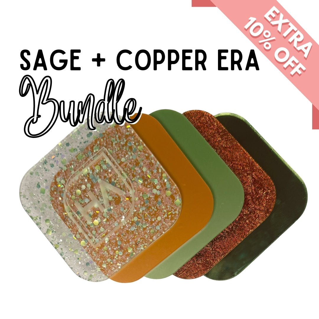 1/8” Sage and Copper Era Acrylic Sheet Bundle