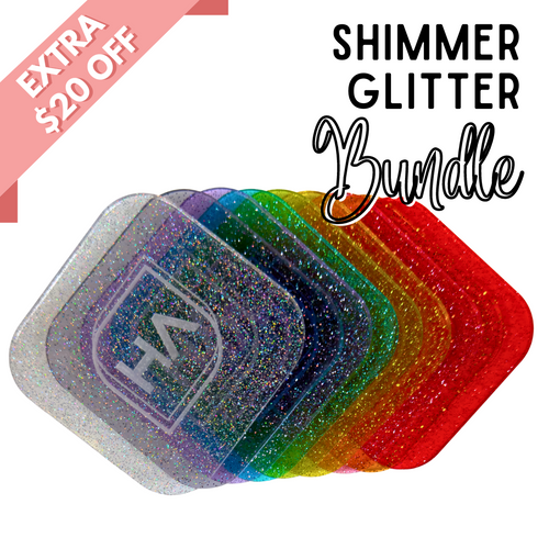 Shimmer Glitter Acrylic Sheet Bundle