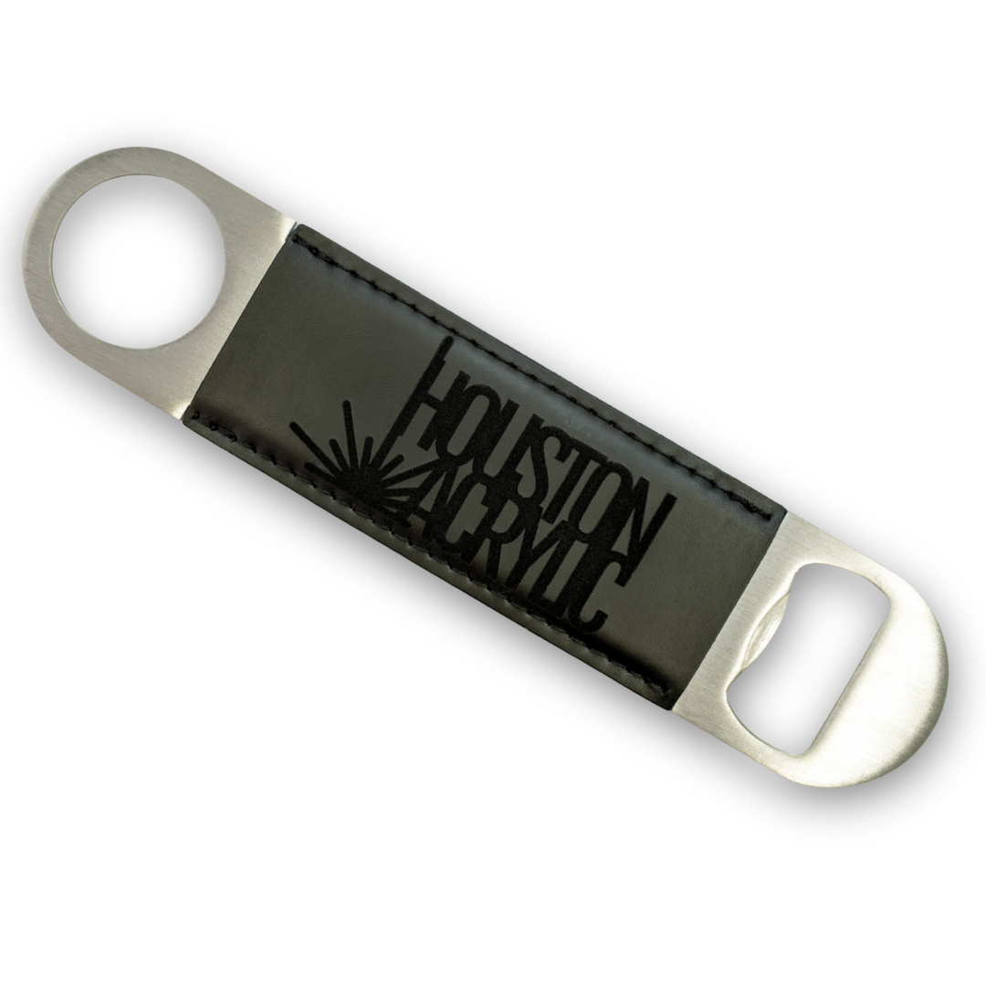 Signature Black/Black MakerLeatherette Magnetic Bottle Opener