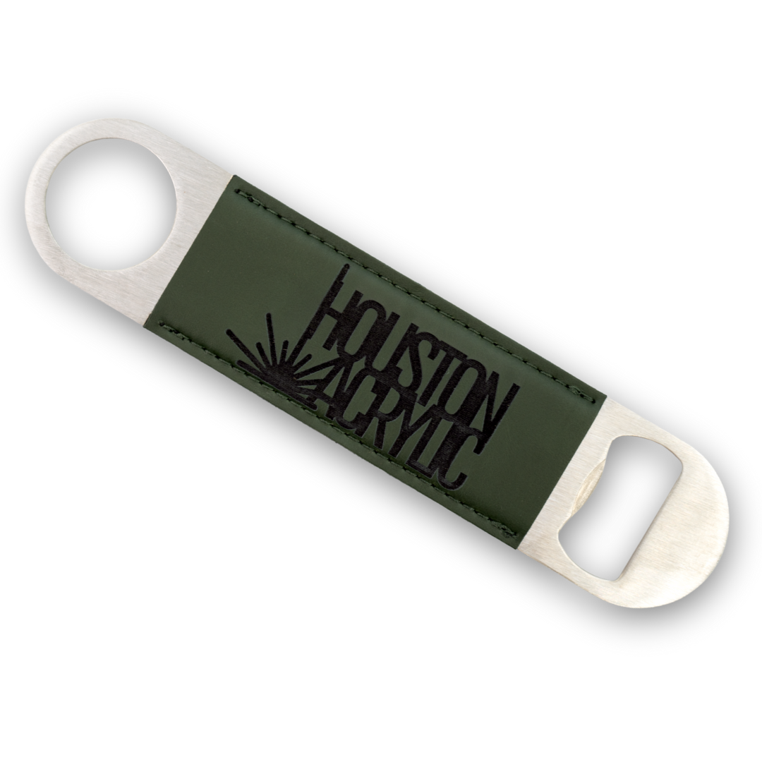 Signature Forest Green/Black MakerLeatherette Magnetic Bottle Opener