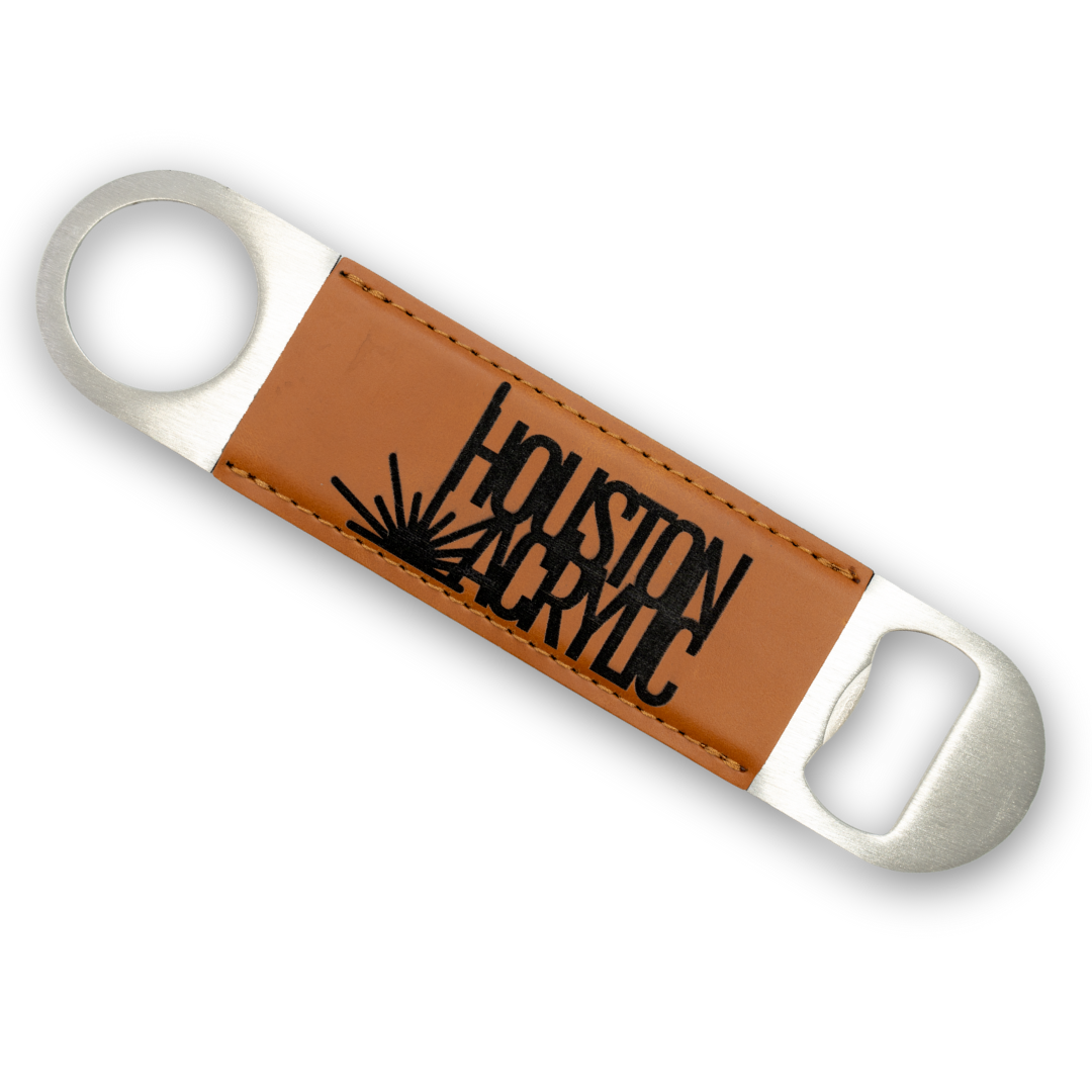 Signature Rawhide/Black MakerLeatherette Magnetic Bottle Opener