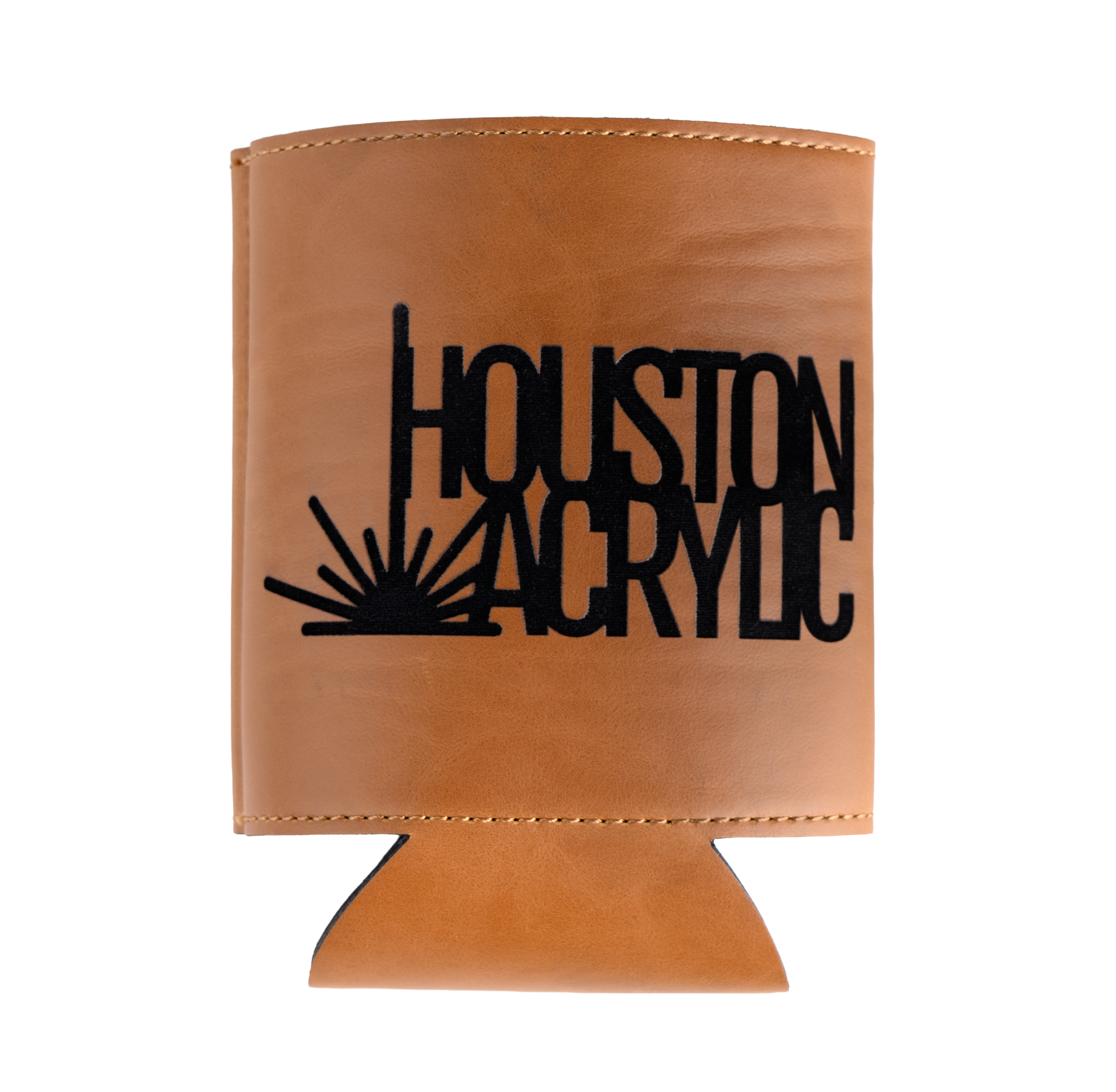 Signature Rawhide/Black MakerLeatherette Magnetic Can Duster Laserable Leatherette Engraving Blank