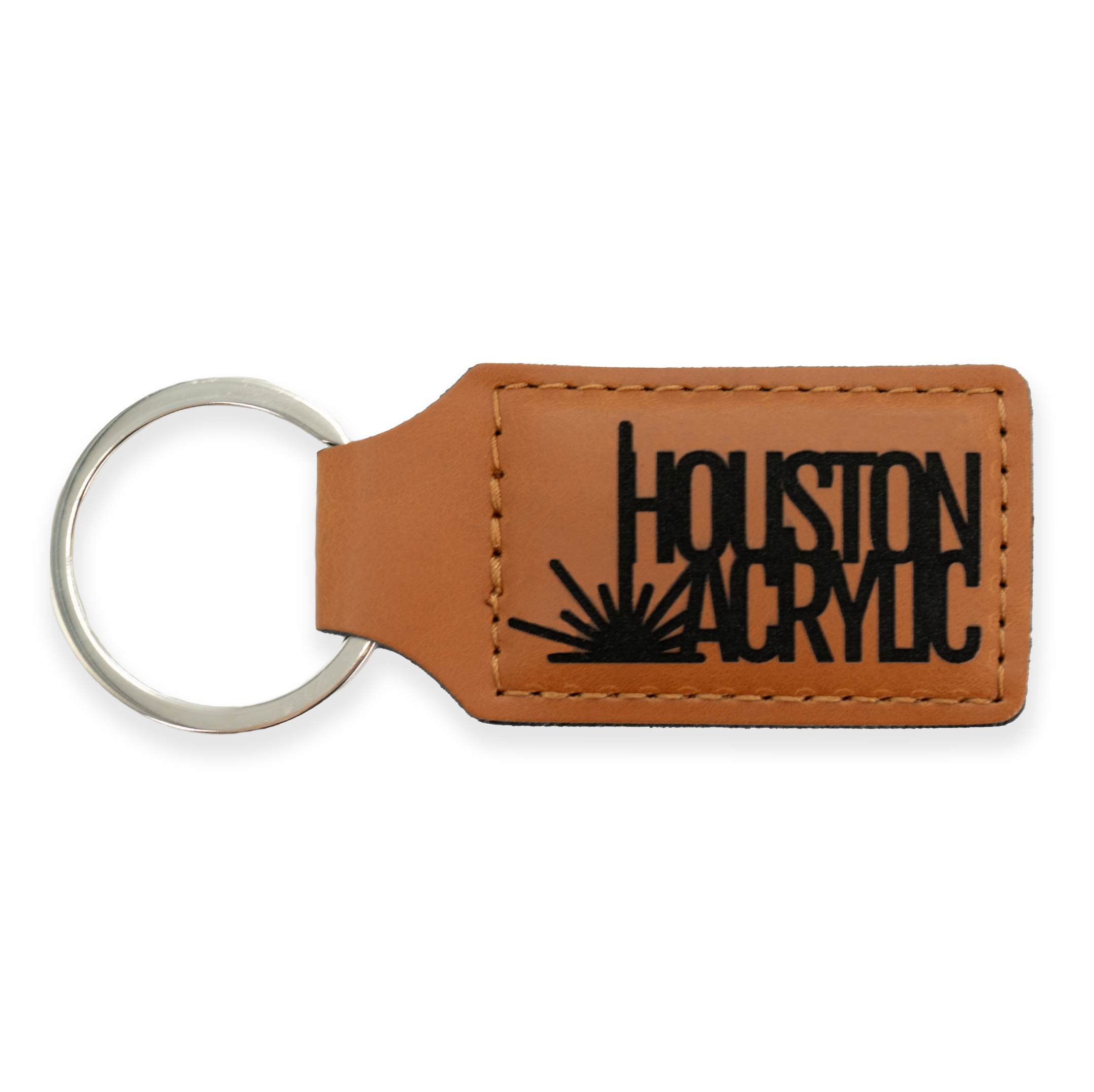 Signature Black/Black MakerLeatherette Keychain