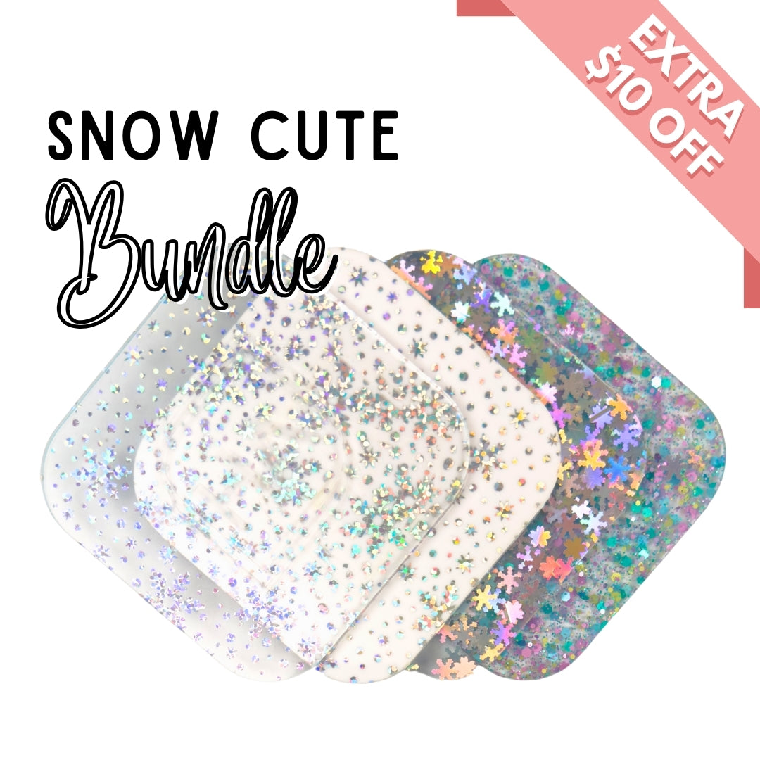 1/8” Snow Cute Acrylic Sheet Bundle