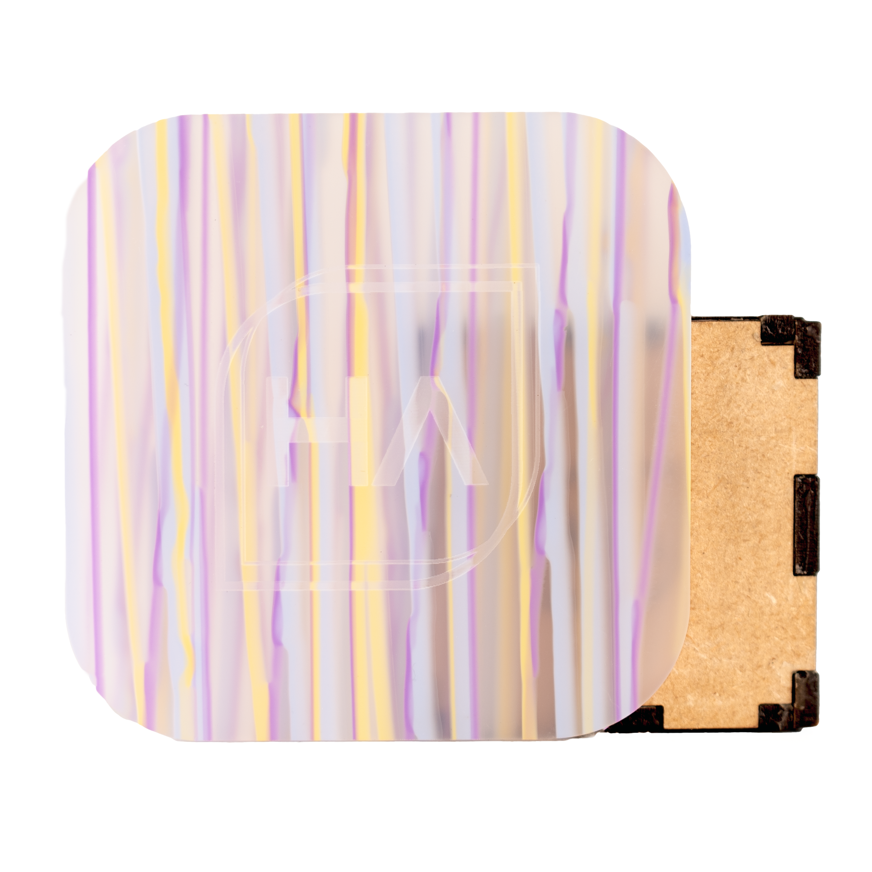 1/8" Sour Grape Drizzle Cast Acrylic Sheet