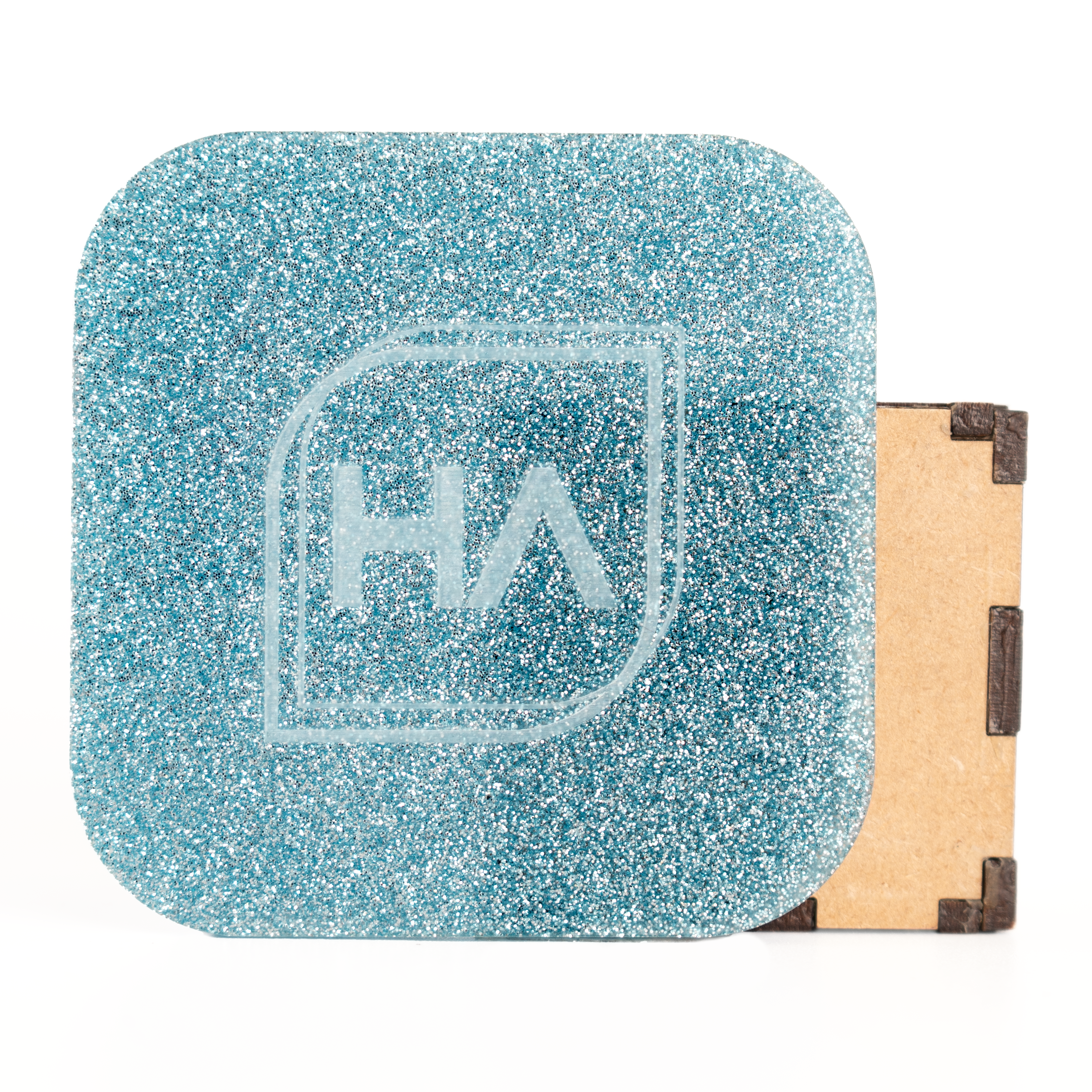 1/8" Starry Blue Glitter Cast Acrylic Sheet