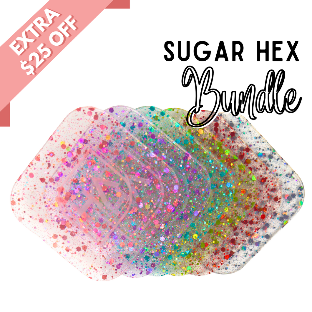 Extra $25 off Sugar Hex Confetti Acrylic Sheet Bundle