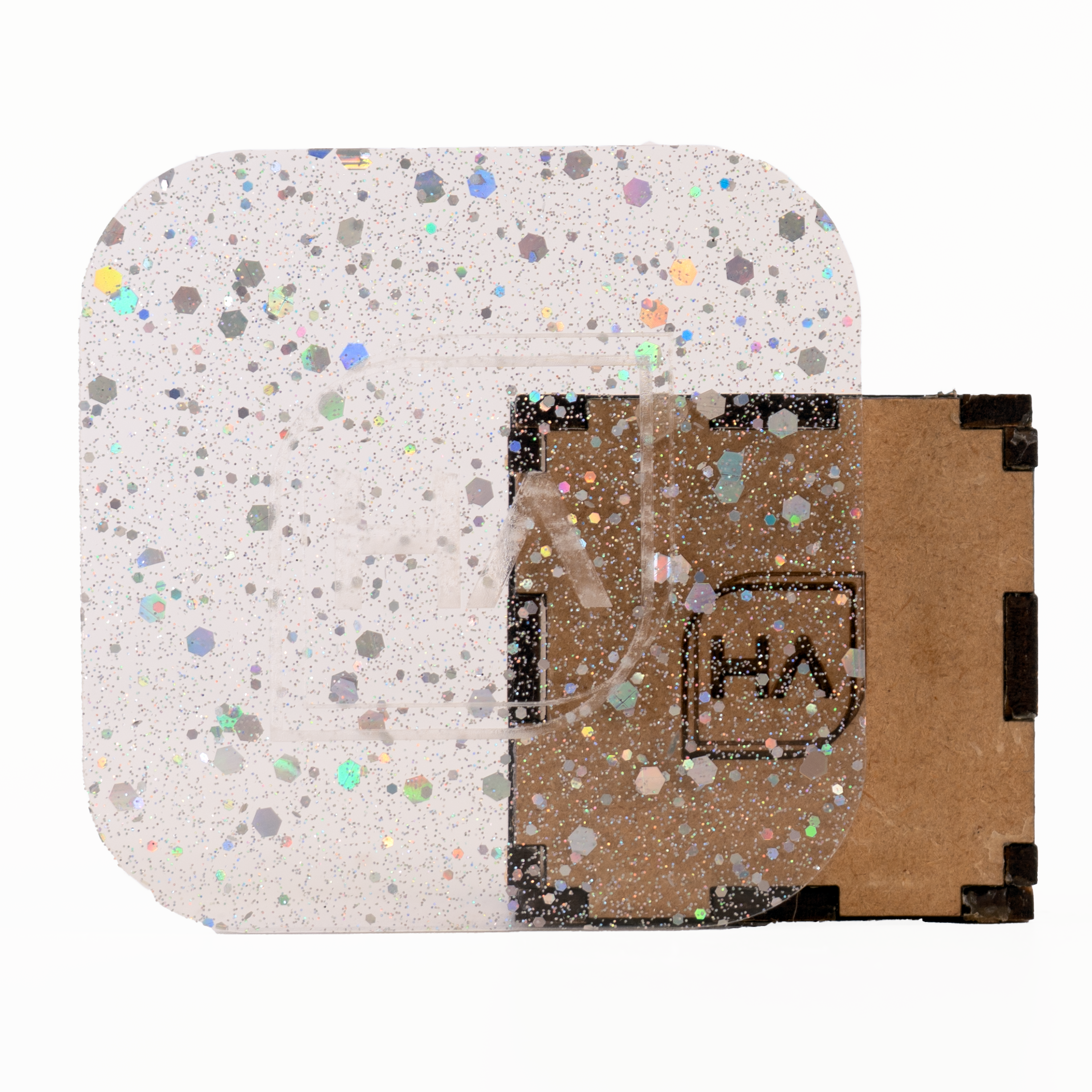 1/8" Sugar Luster Hex Confetti Cast Acrylic Sheet