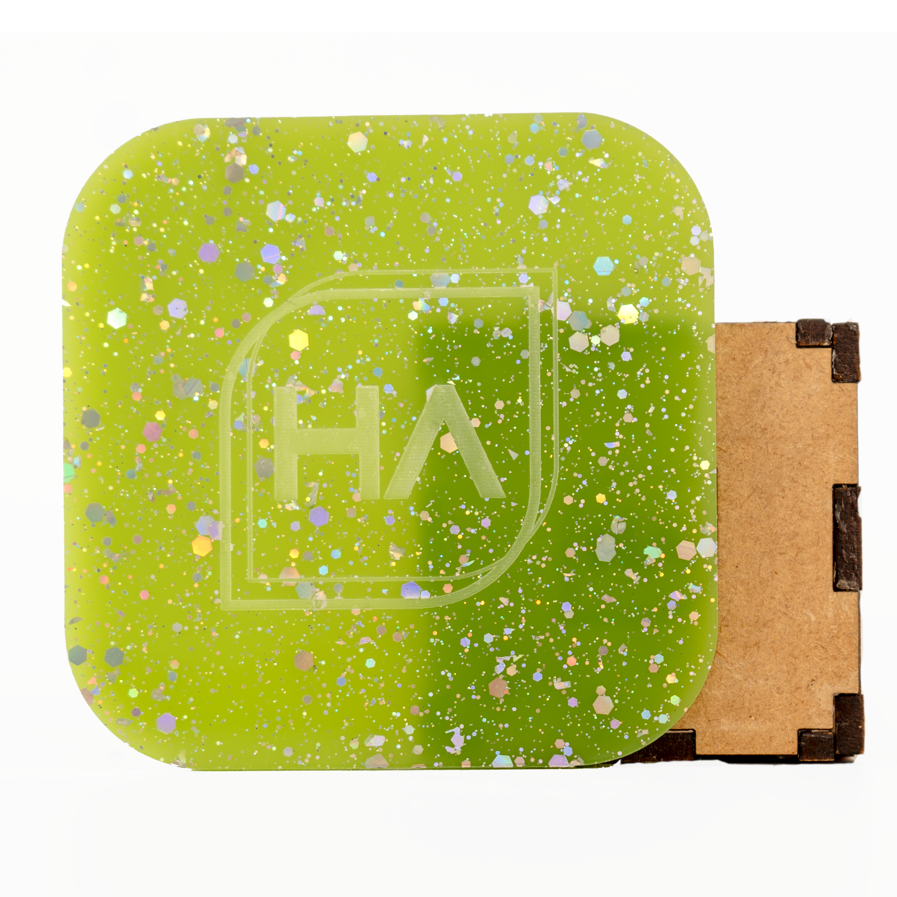 1/8" Sugared Lime Green Cast Acrylic Sheet
