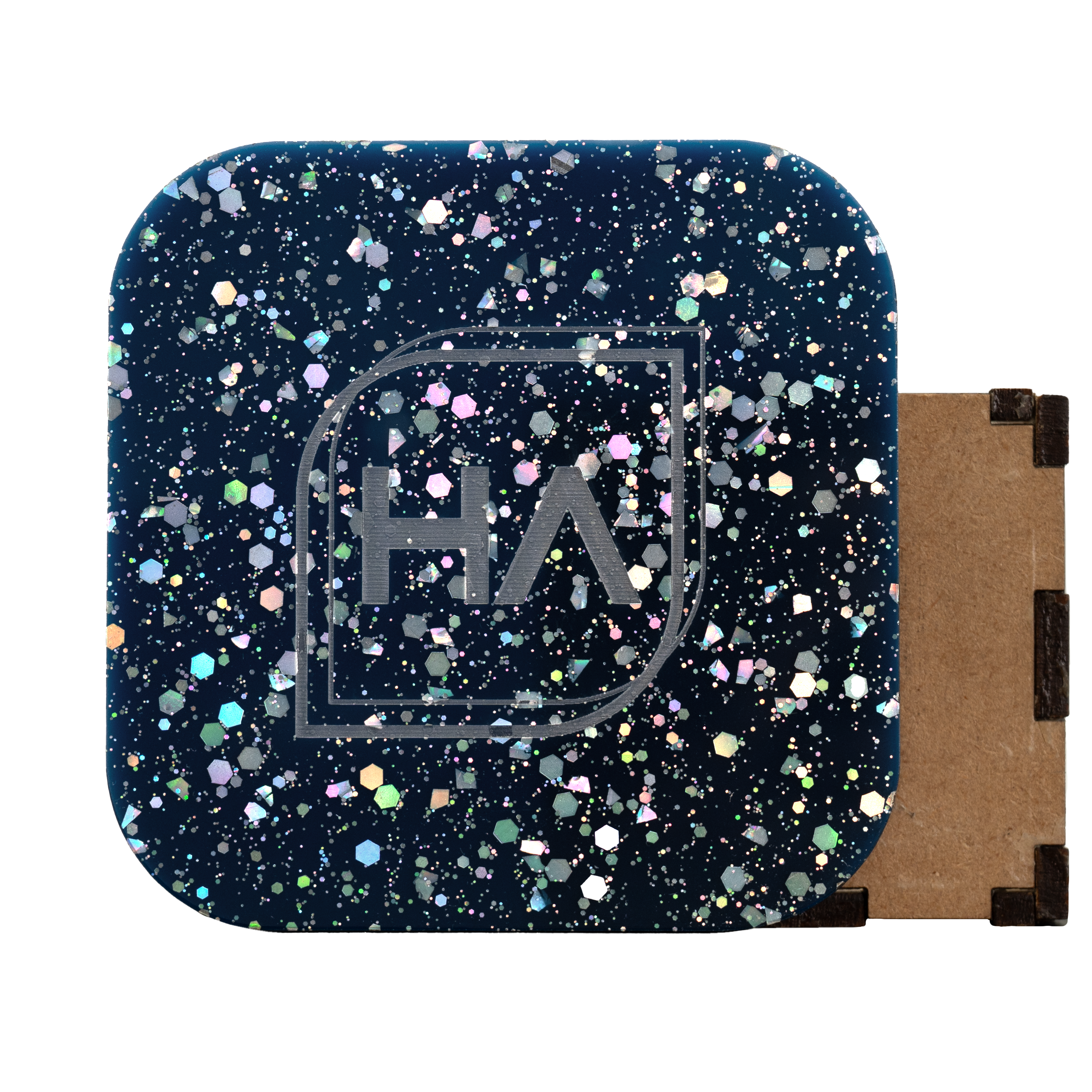 1/8" Sugared Navy Cast Acrylic Sheet