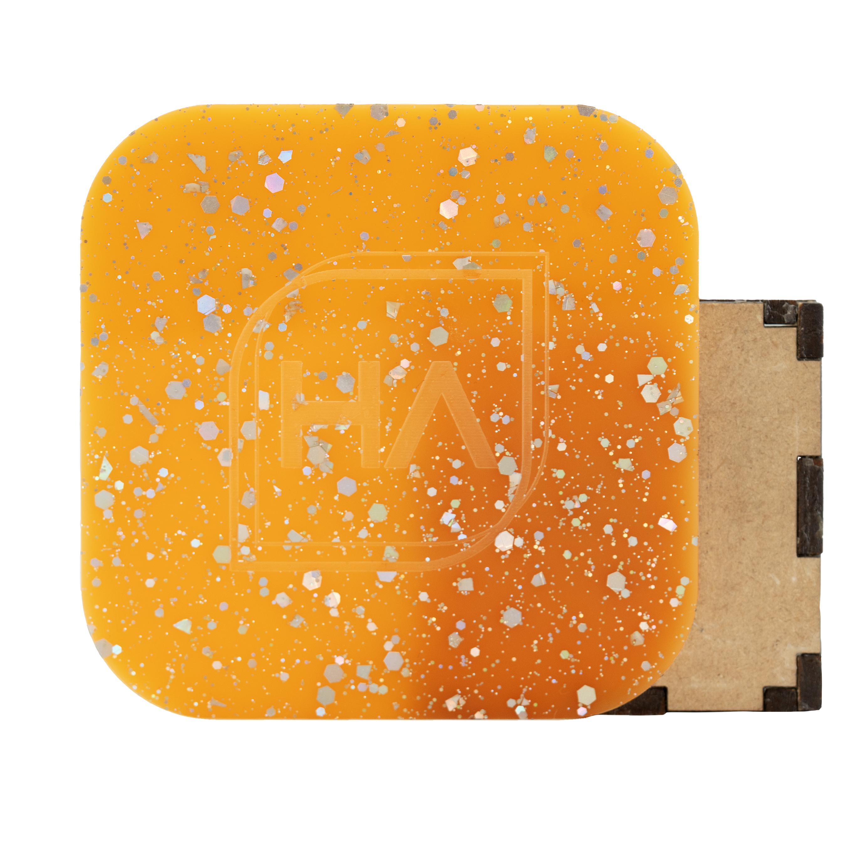 1/8" Sugared Orange Cast Acrylic Sheet