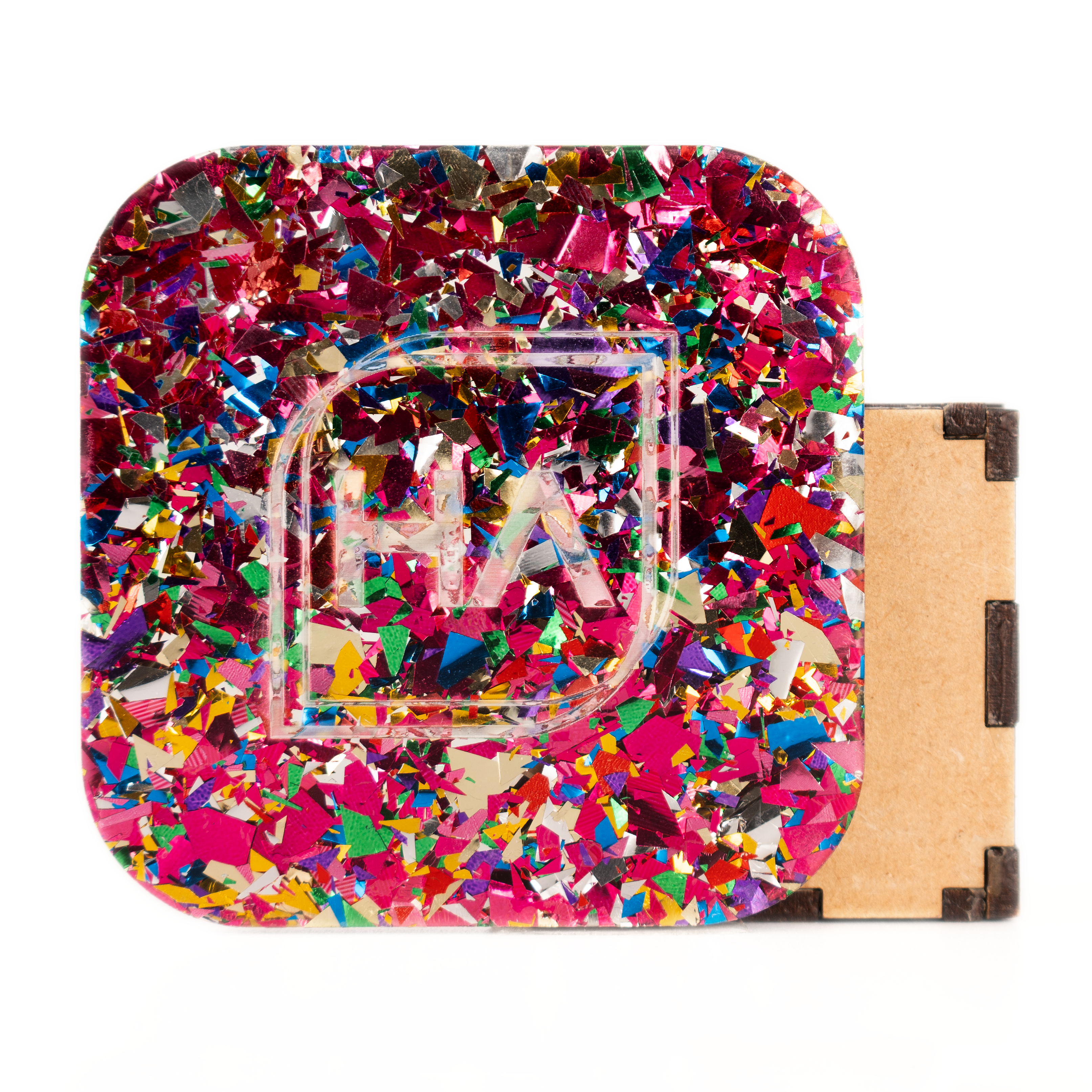 1/8" Sweetheart Confetti Flake Cast Acrylic Sheet