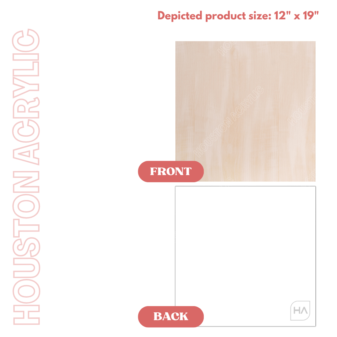 1/16" Two Tone Naturals Whitewash/White Front vs Back Full Size Sheet View