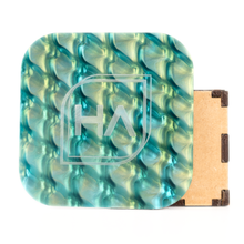Load image into Gallery viewer, 1/8&quot; Pearlescent Teal Scales Cast Acrylic Sheet
