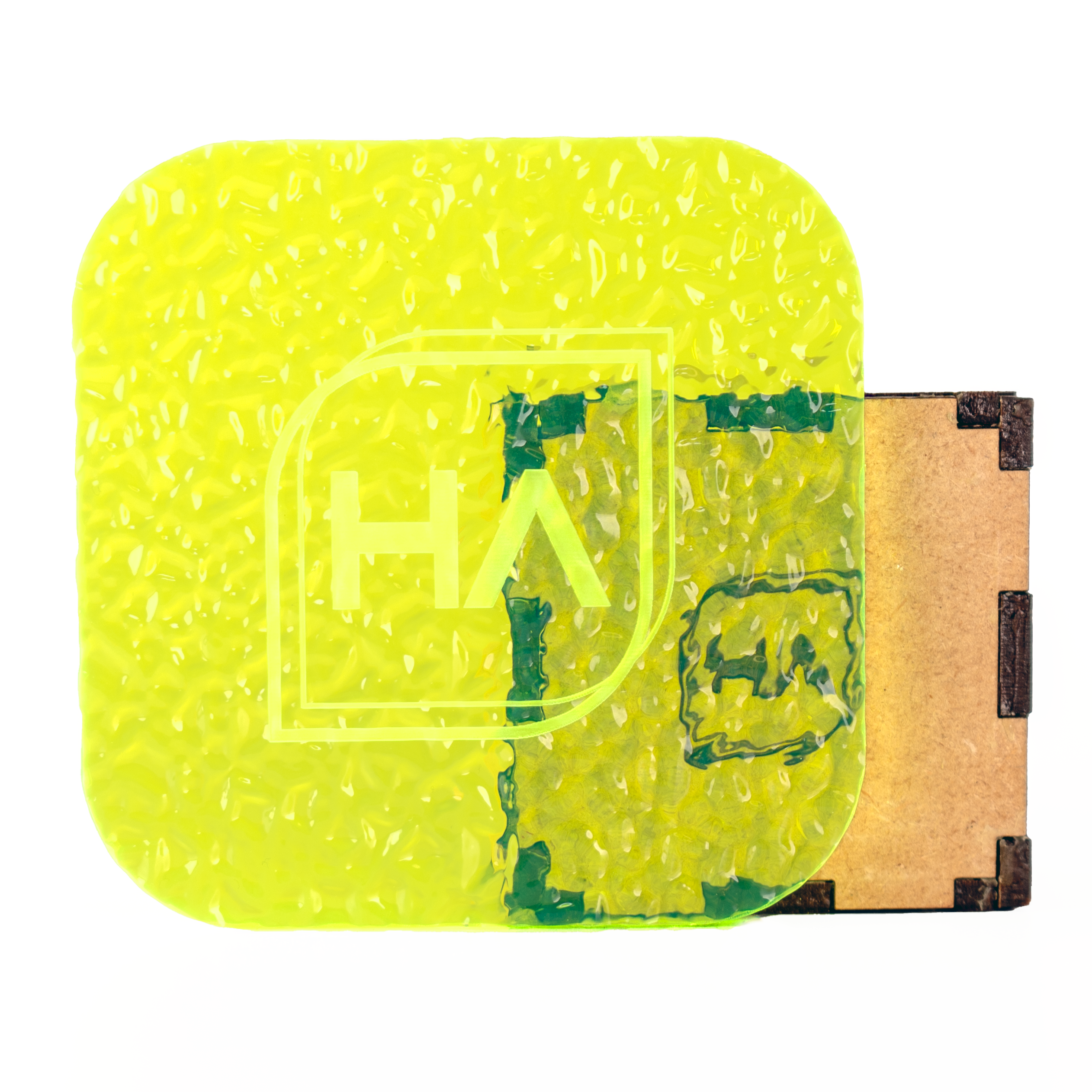 1/8" Textured Fluorescent Green Cast Acrylic Sheet