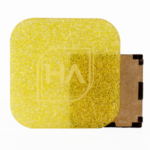 1/8" Tropical Yellow Glitter Cast Acrylic Sheet