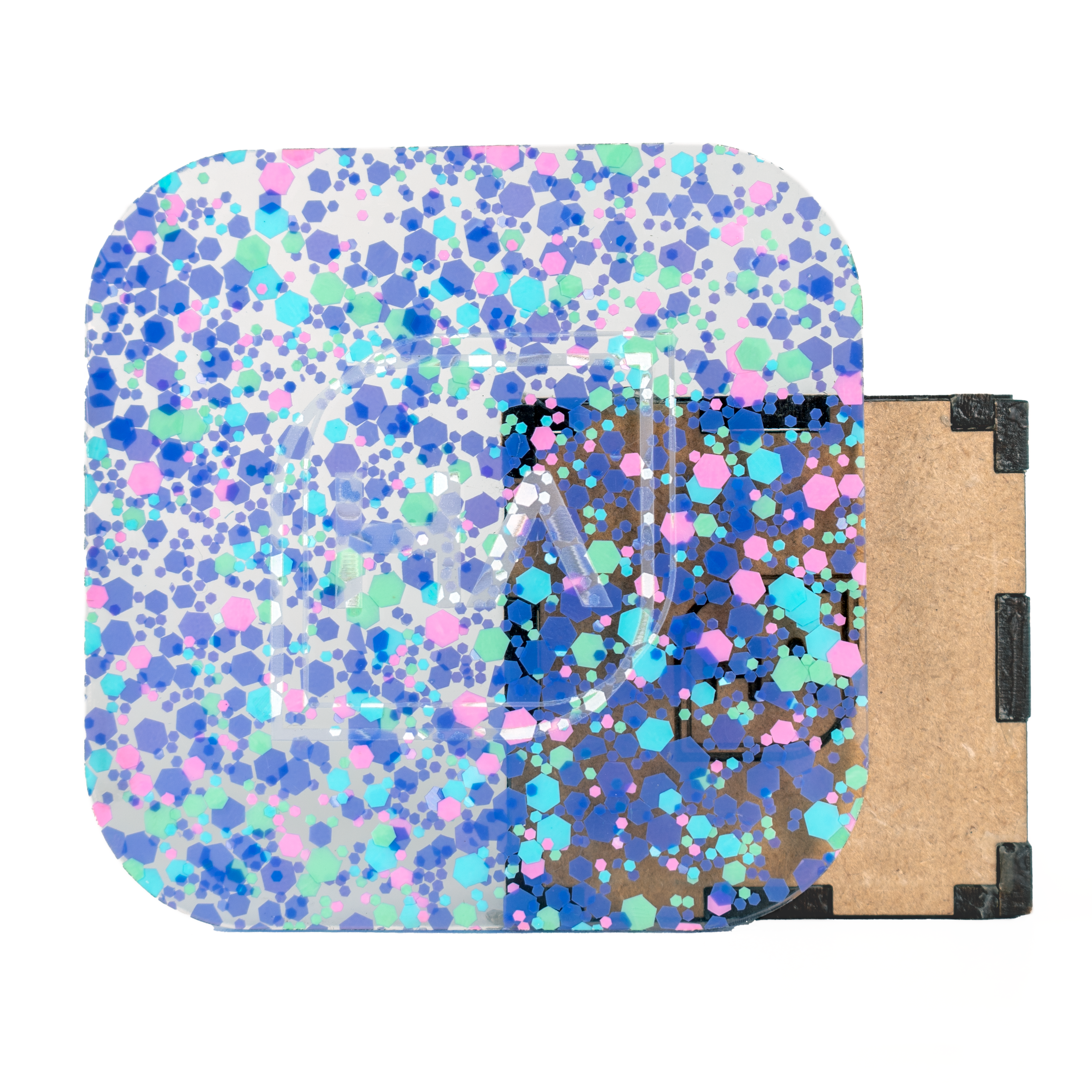 1/8" Twilight Daisy Confetti Cast Acrylic Sheet