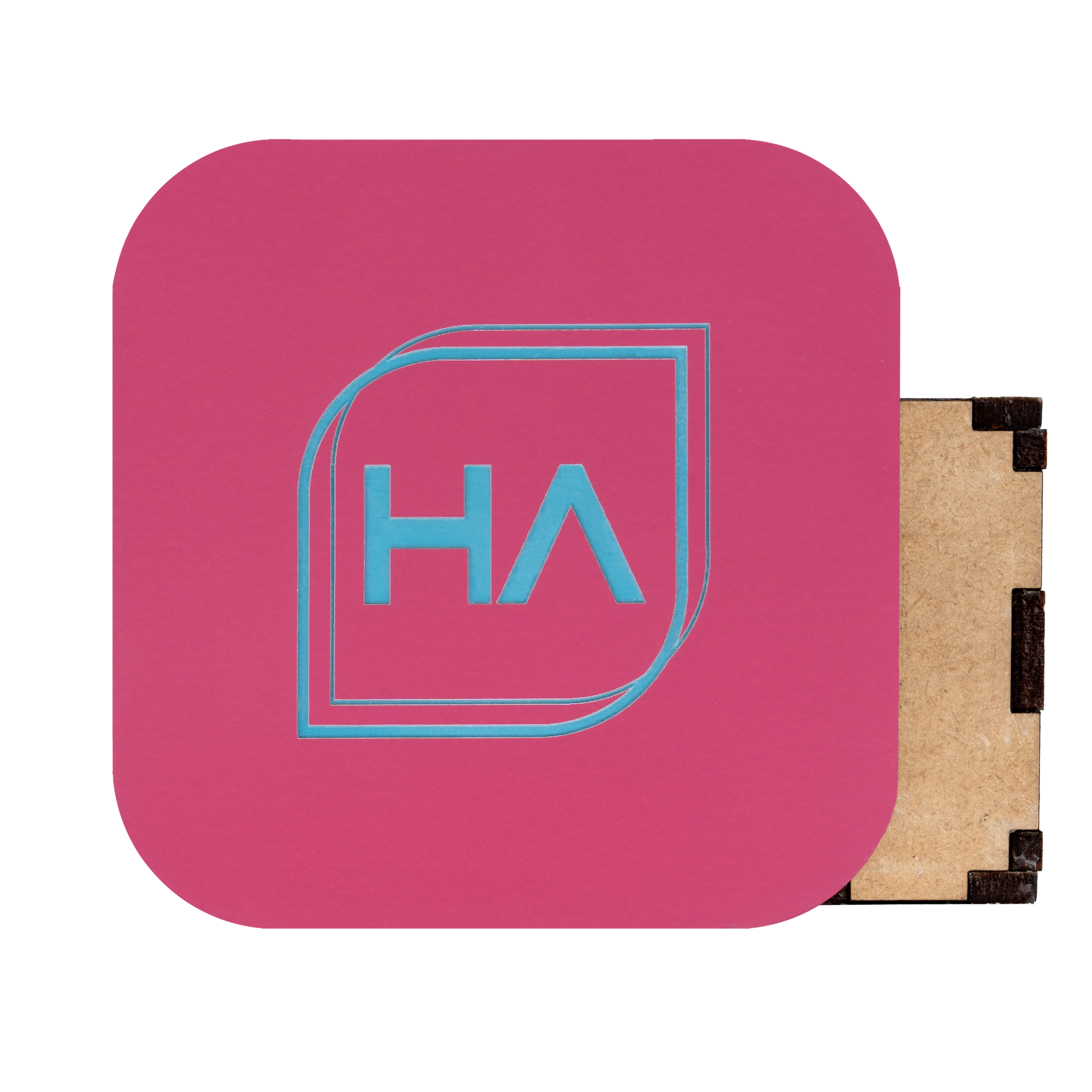 .025" Two Tone Aqua/ Pink Craft Plastic Sheet