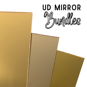 ugly duckling 1/8" pale gold mirror bundle