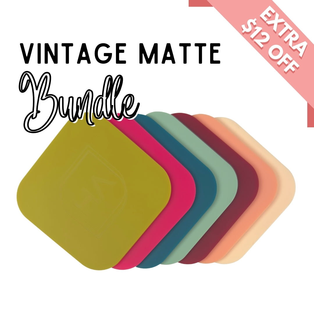 1/8" Vintage Matte Cast Acrylic Sheet Bundle